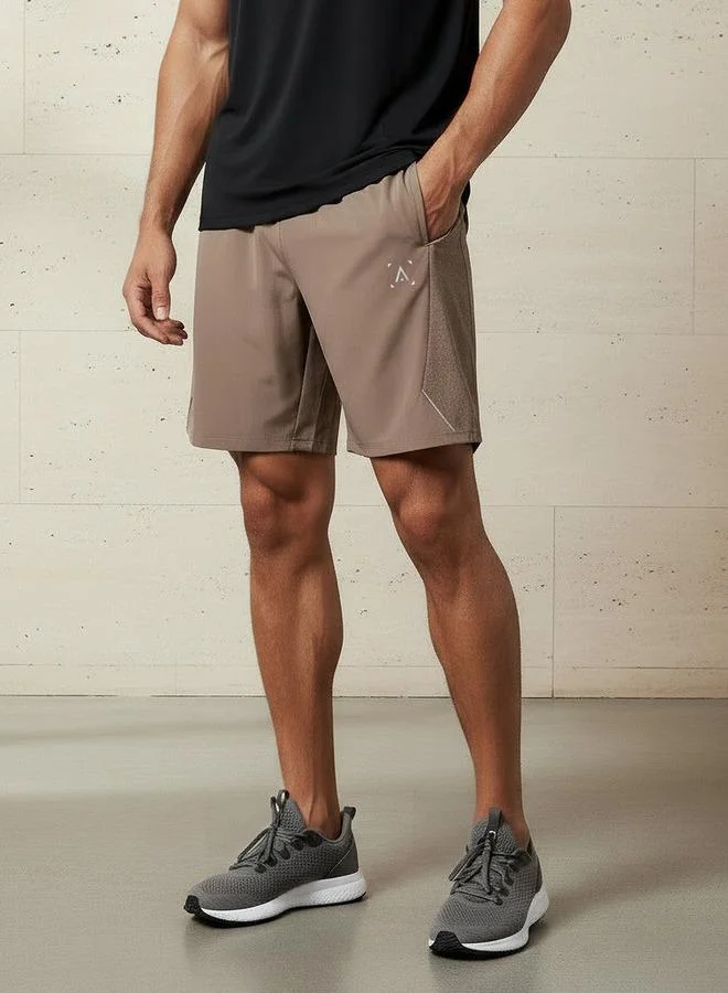 Men Performance Panelled Shorts